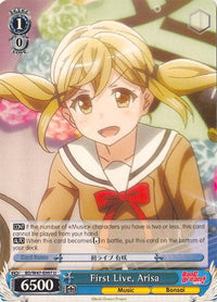 First Live, Arisa (BD/W47-E097 U) [BanG Dream!] - POKÉ JEUX