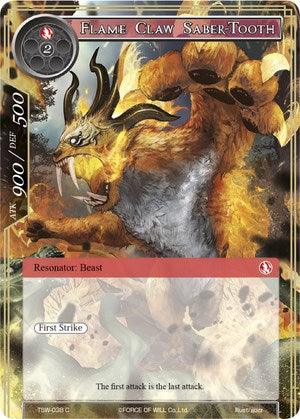 Flame Claw Saber-Tooth (TSW-038) [The Time Spinning Witch] - POKÉ JEUX