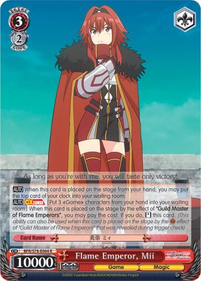 Flame Emperor, Mii (BFR/S78-E064 R) [BOFURI: I Don't Want to Get Hurt, so I'll Max Out My Defense] - POKÉ JEUX