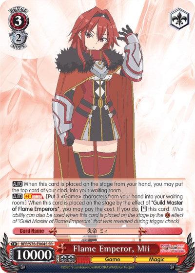 Flame Emperor, Mii (BFR/S78-E064S SR) [BOFURI: I Don't Want to Get Hurt, so I'll Max Out My Defense] - POKÉ JEUX