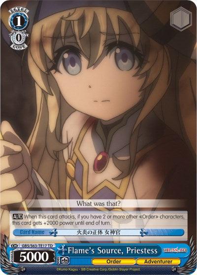 Flame's Source, Priestess (GBS/S63-TE17 TD) [Goblin Slayer] - POKÉ JEUX