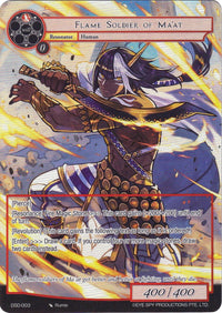 Flame Soldier of Ma'at (Full Art) (DSD-003) [Starter Deck: Tales] - POKÉ JEUX