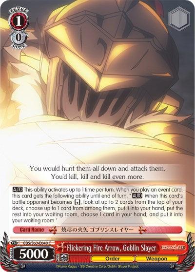 Flickering Fire Arrow, Goblin Slayer (GBS/S63-E048 C) [Goblin Slayer] - POKÉ JEUX