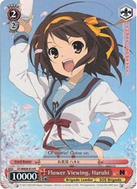 Flower Viewing, Haruhi (SY/WE09-E14) (Foil) [The Melancholy of Haruhi Suzumiya Extra Booster] - POKÉ JEUX