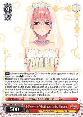 Flowers of Gratitude, Ichika Nakano (5HY/W101-E054 R) [The Quintessential Quintuplets Movie] - POKÉ JEUX