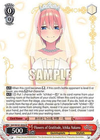 Flowers of Gratitude, Ichika Nakano (5HY/W101-E054 R) [The Quintessential Quintuplets Movie] - POKÉ JEUX