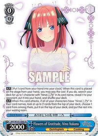 Flowers of Gratitude, Nino Nakano (5HY/W101-E081 R) [The Quintessential Quintuplets Movie] - POKÉ JEUX