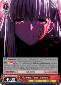 Flowing Tears, Sakura (FS/S77-E048S SR) [Fate/Stay Night [Heaven's Feel] Vol.2] - POKÉ JEUX