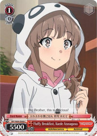 Fluffy Breakfast, Kaede Azusagawa (SBY/W64-E068 C) [Rascal Does Not Dream of Bunny Girl Senpai] - POKÉ JEUX
