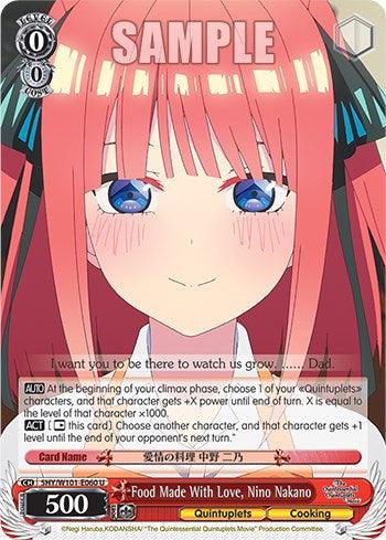 Food Made With Love, Nino Nakano (5HY/W101-E060 U) [The Quintessential Quintuplets Movie] - POKÉ JEUX