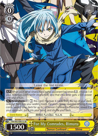 For My Comrades, Rimuru (TSK/S82-E001S SR) [That Time I Got Reincarnated as a Slime Vol.2] - POKÉ JEUX