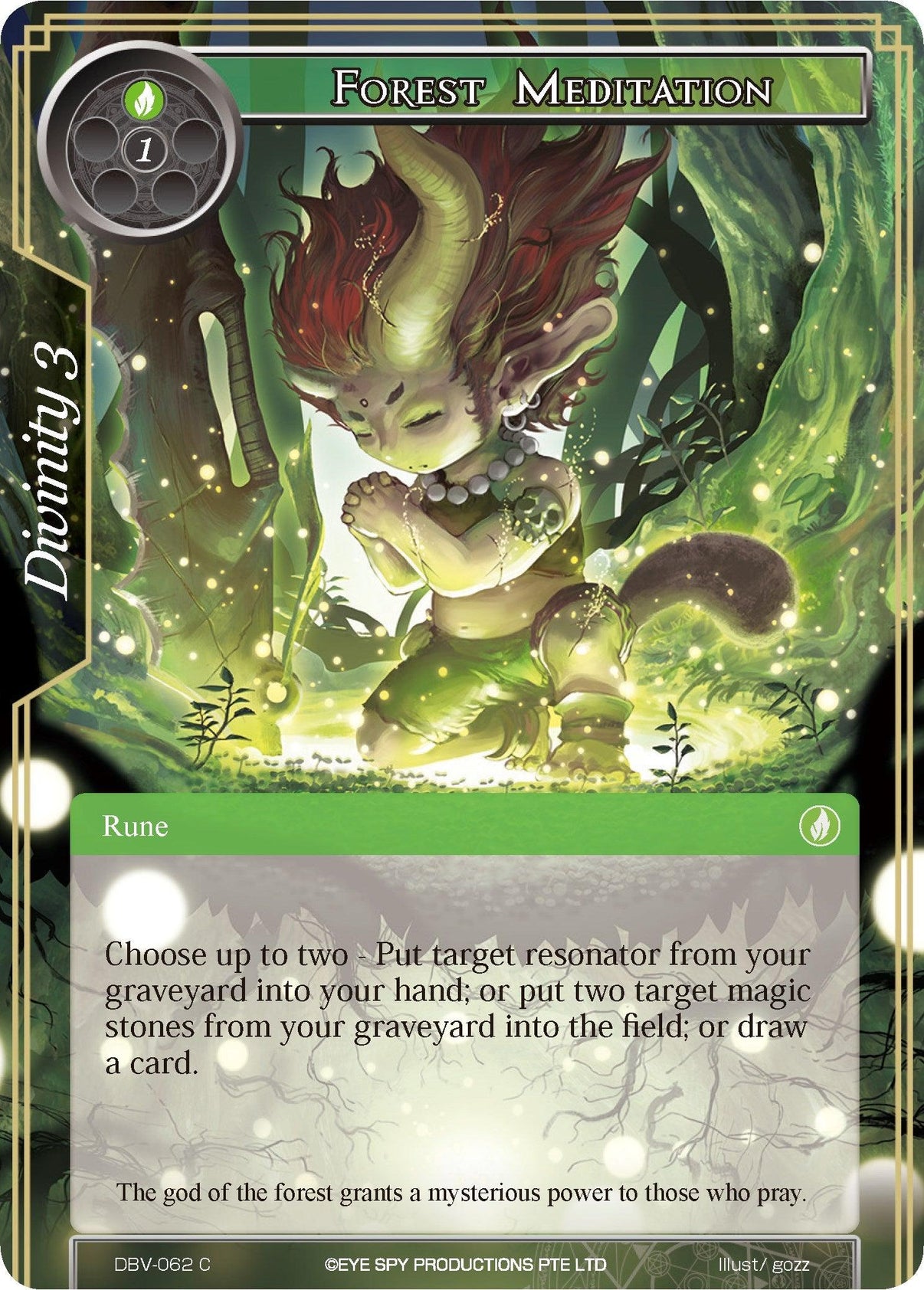 Forest Meditation (DBV-062) [The Decisive Battle of Valhalla] - POKÉ JEUX