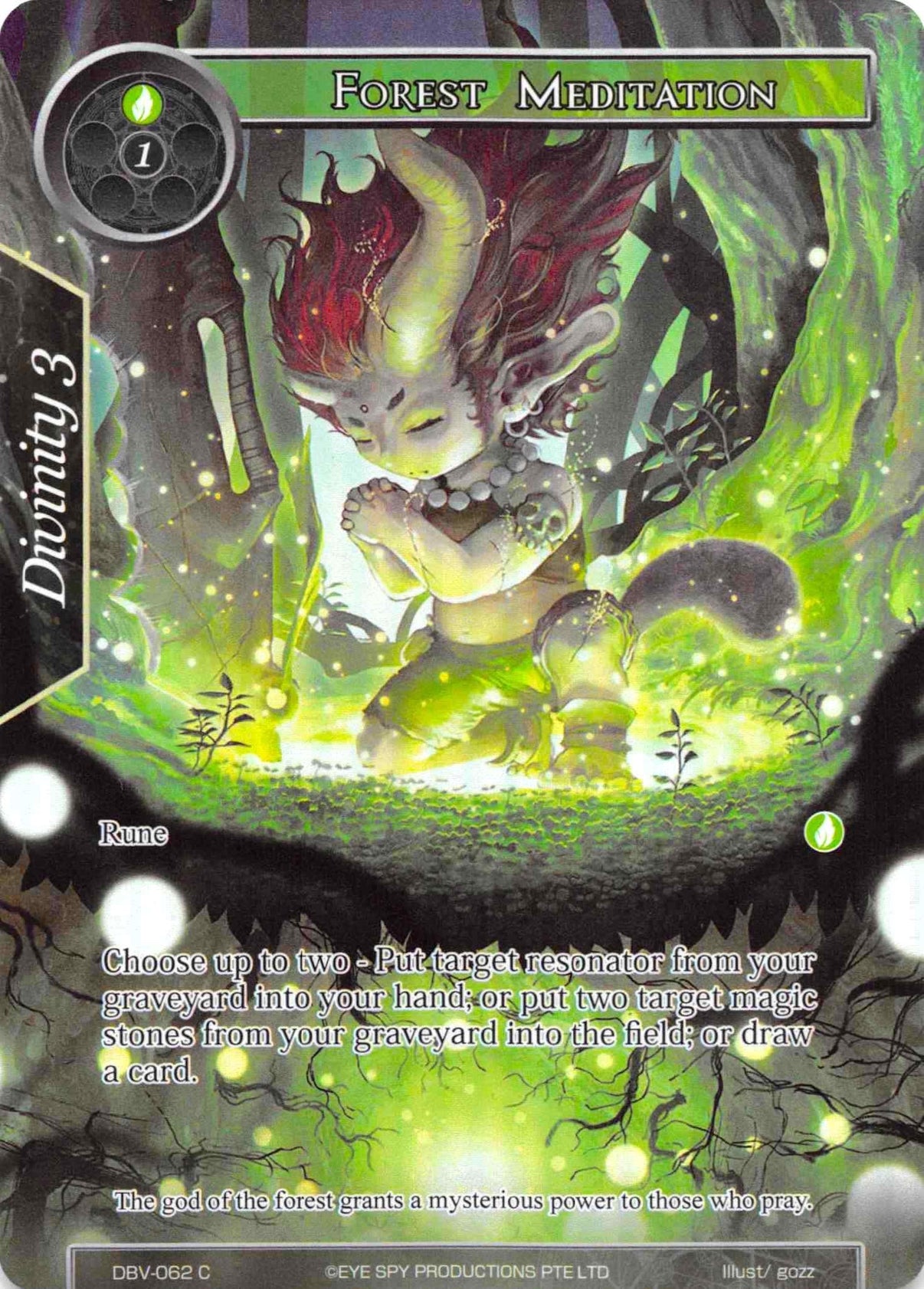 Forest Meditation (Full Art) (DBV-062) [The Decisive Battle of Valhalla] - POKÉ JEUX
