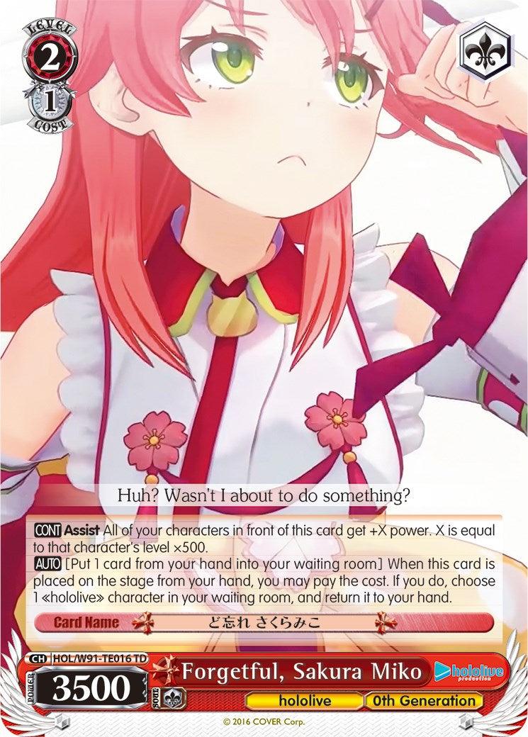Forgetful, Sakura Miko (HOL/W91-TE016 TD) [hololive production] - POKÉ JEUX