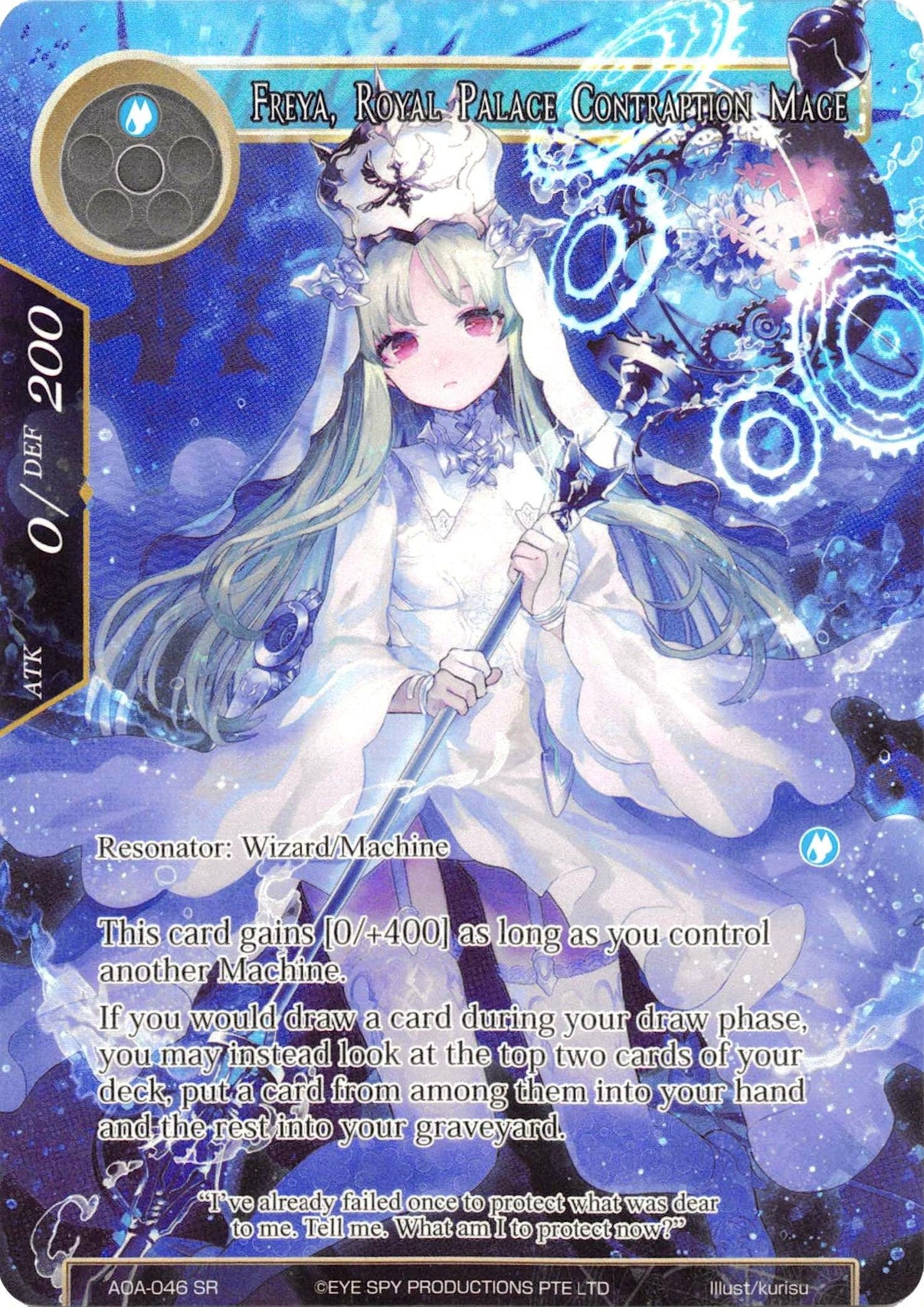 Freya, Royal Palace Contraption Mage (Full Art) (AOA-046) [Awakening of the Ancients] - POKÉ JEUX