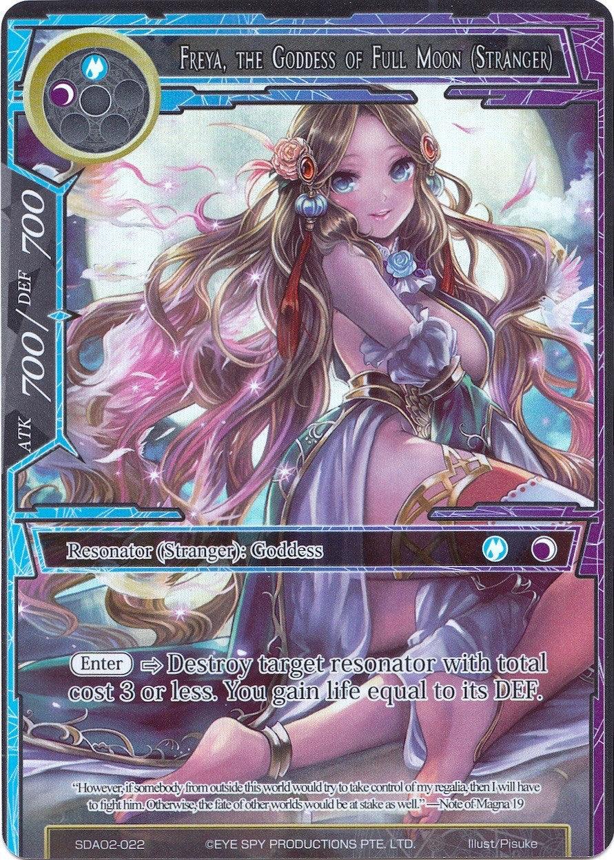 Freya, the Goddess of Full Moon (Stranger) (Full Art) (SDAO2-022) [Alice Origin II Starter Deck] - POKÉ JEUX
