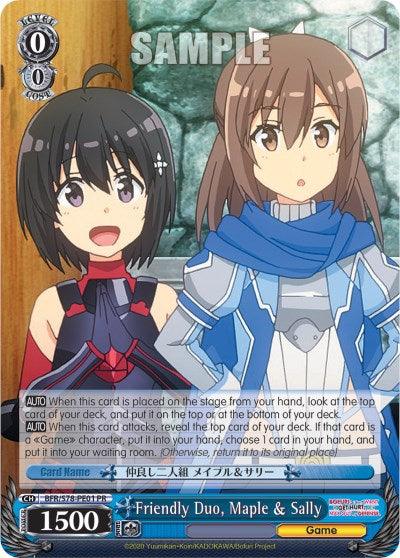 Friendly Duo, Maple & Sally (BFR/S78-PE01 PR) (Promo) [BOFURI: I Don't Want to Get Hurt, so I'll Max Out My Defense] - POKÉ JEUX