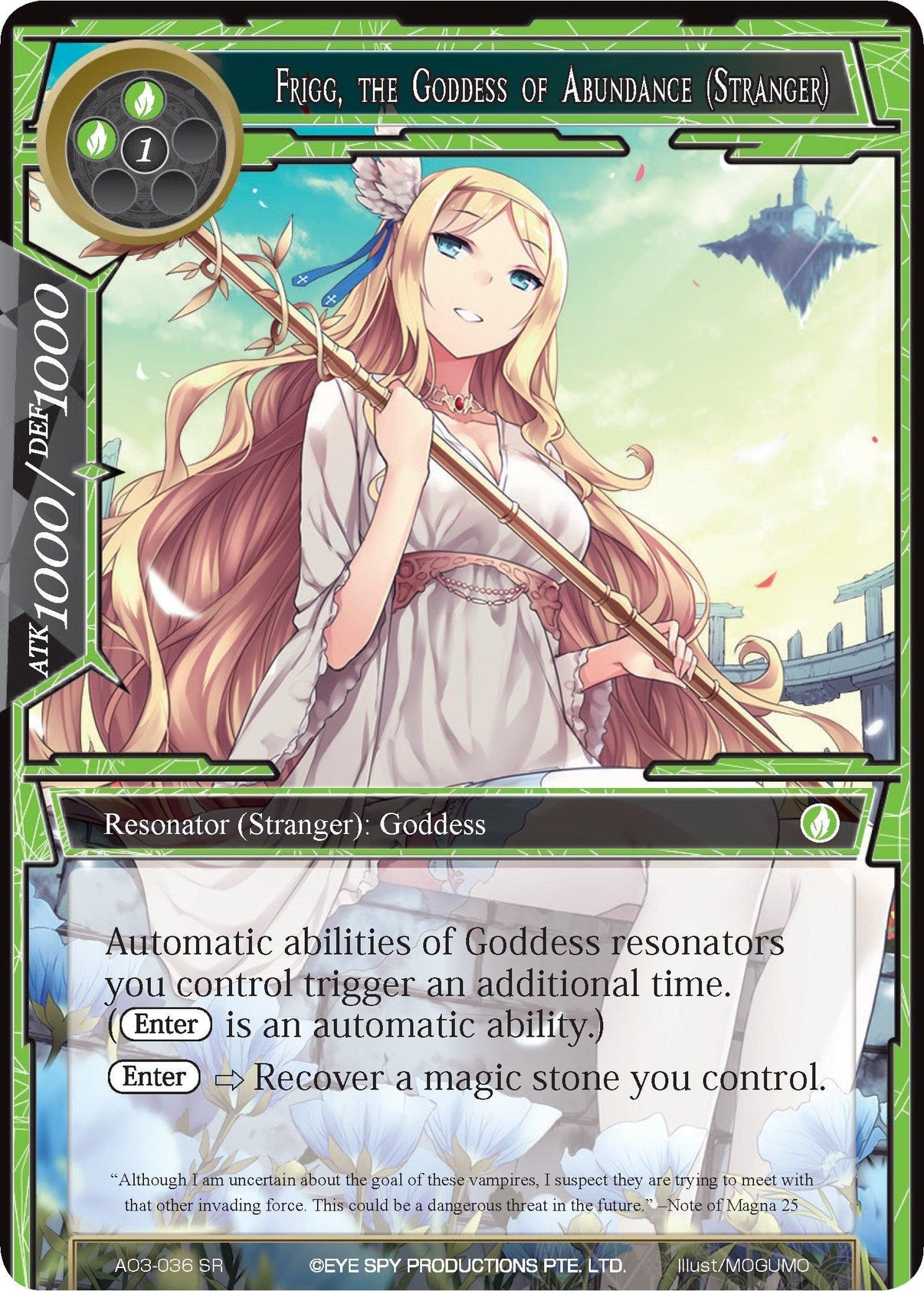 Frigg, the Goddess of Abundance (Stranger) (AO3-036) [Alice Origin III] - POKÉ JEUX