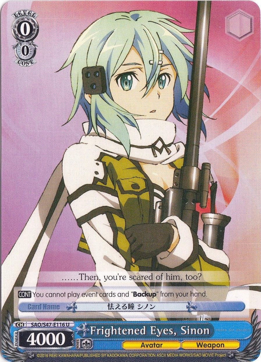 Frightened Eyes, Sinon (SAO/S47-E116 U) [Sword Art Online Re: Edit] - POKÉ JEUX
