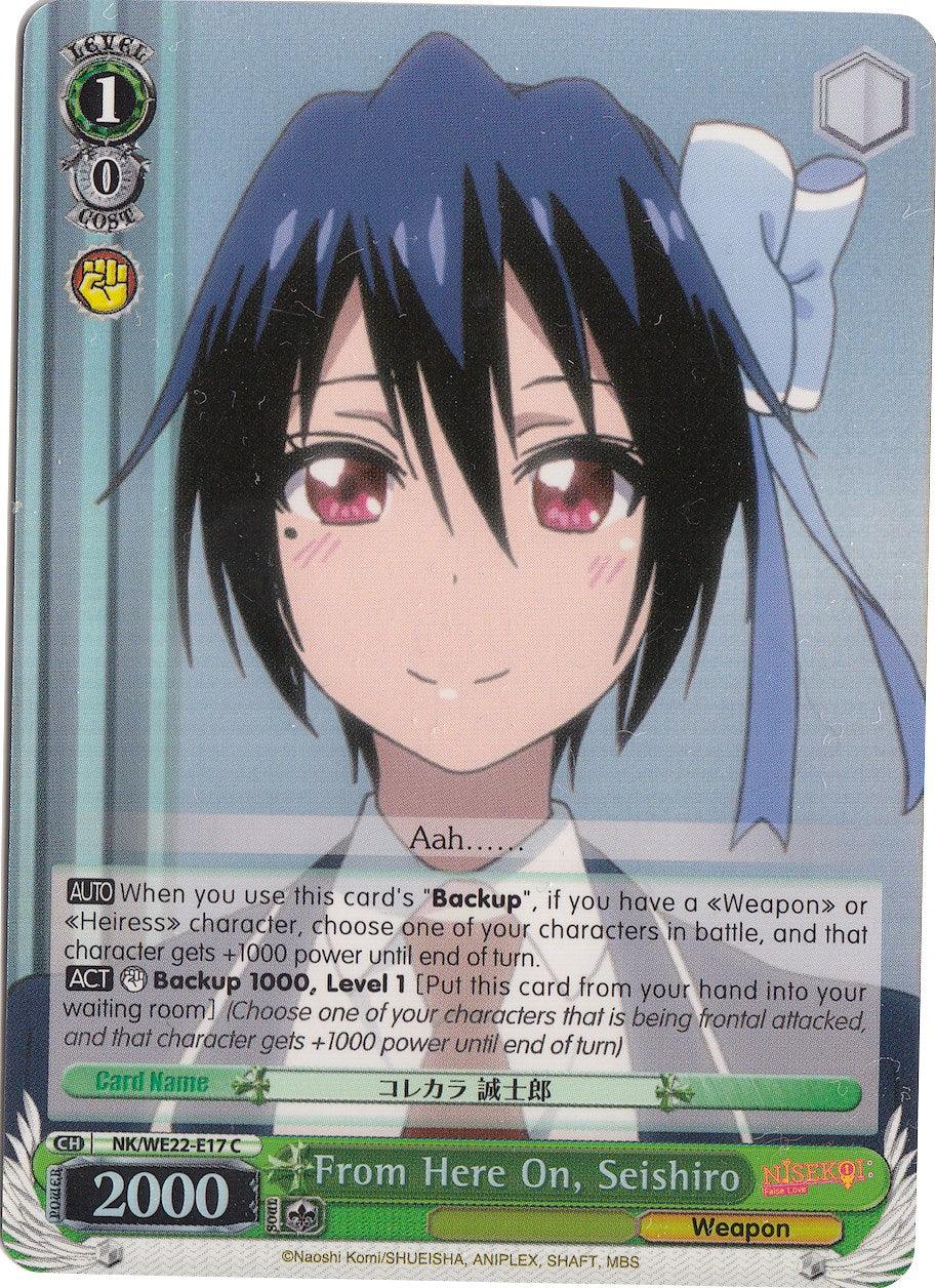 From Here On, Seishiro (NK/WE22-E17) (Parallel Foil) [NISEKOI Extra Booster] - POKÉ JEUX