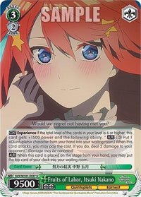 Fruits of Labor, Itsuki Nakano (5HY/W101-E037 U) [The Quintessential Quintuplets Movie] - POKÉ JEUX