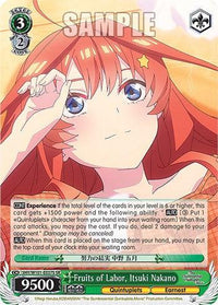 Fruits of Labor, Itsuki Nakano (5HY/W101-E037S SR) [The Quintessential Quintuplets Movie] - POKÉ JEUX