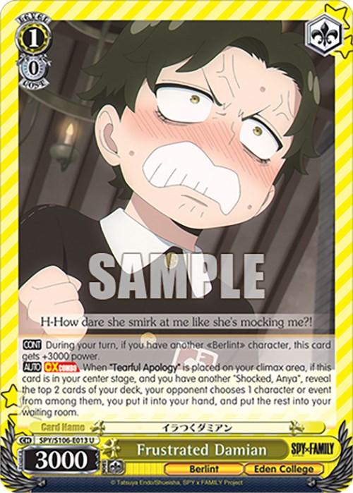 Frustrated Damian (SPY/S106-E013 U) [SPY x FAMILY] - POKÉ JEUX