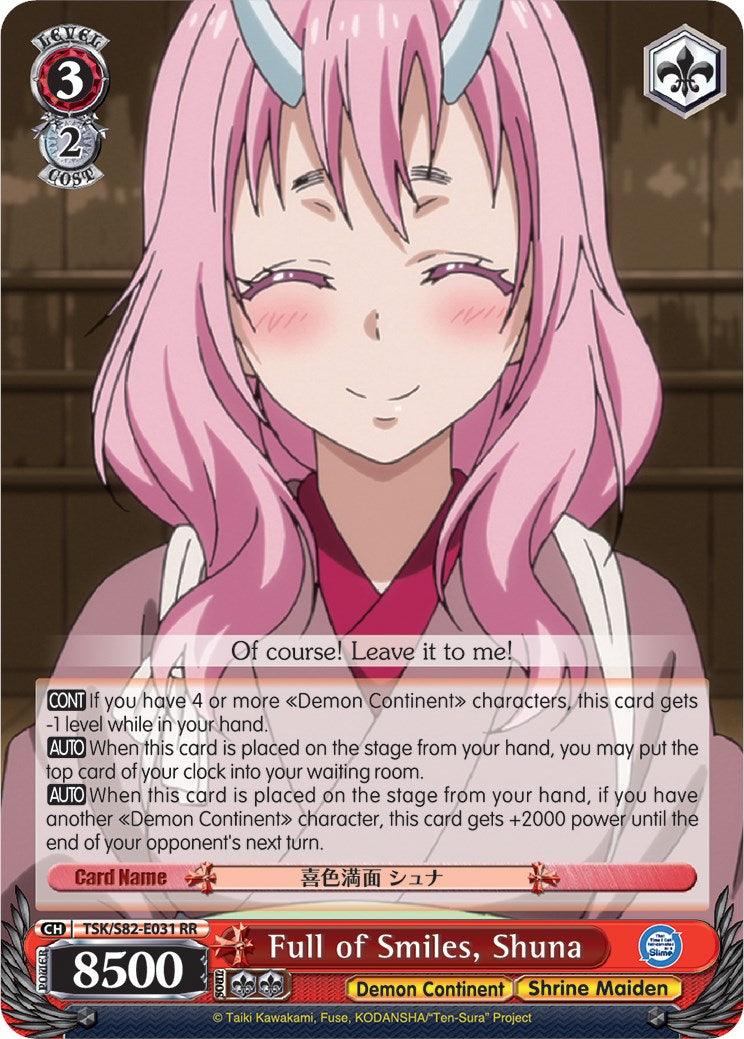 Full of Smiles, Shuna (TSK/S82-E031 RR) [That Time I Got Reincarnated as a Slime Vol.2] - POKÉ JEUX