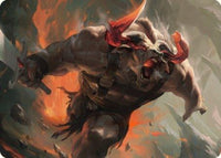 Furious Bellow Art Card [Dominaria United Art Series] - POKÉ JEUX