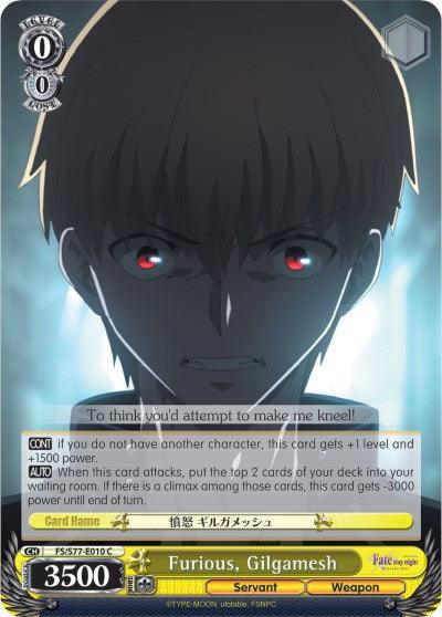 Furious, Gilgamesh (FS/S77-E010 C) [Fate/Stay Night [Heaven's Feel] Vol.2] - POKÉ JEUX