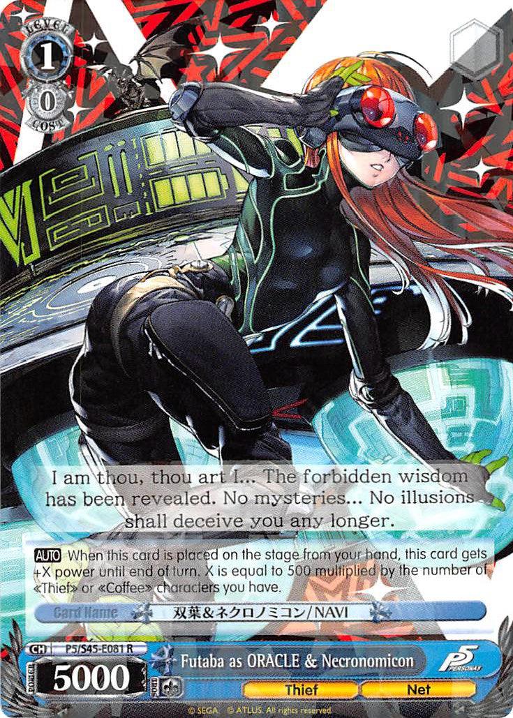 Futaba as ORACLE & Necronomicon (P5/S45-E081 R) [Persona 5] - POKÉ JEUX