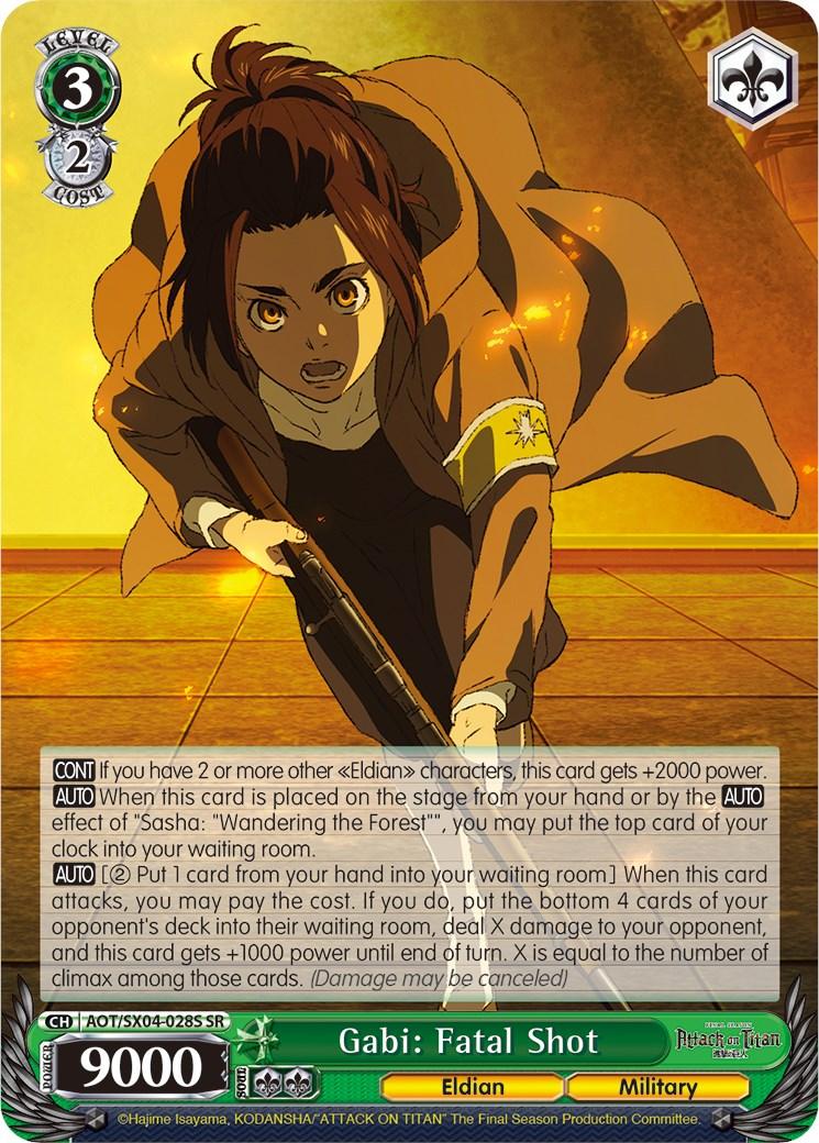 Gabi: Fatal Shot (Foil) [Attack On Titan: Final Season] - POKÉ JEUX