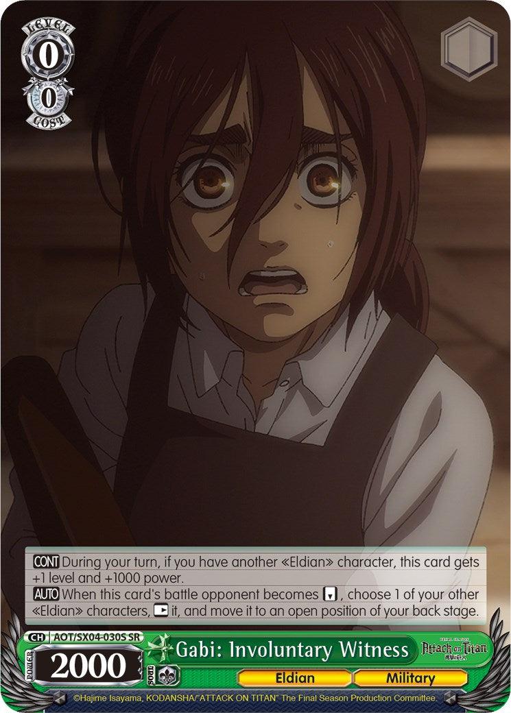 Gabi: Involuntary Witness (Foil) [Attack On Titan: Final Season] - POKÉ JEUX