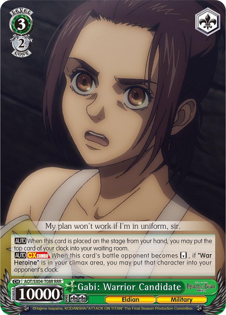Gabi: Warrior Candidate (Foil) [Attack On Titan: Final Season] - POKÉ JEUX
