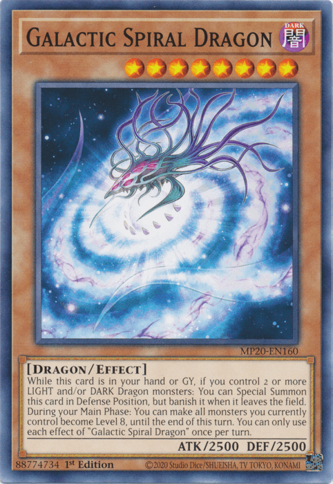 Galactic Spiral Dragon [MP20-EN160] Common - POKÉ JEUX