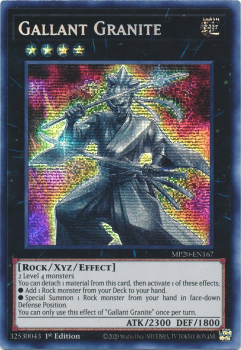 Gallant Granite [MP20-EN167] Prismatic Secret Rare - POKÉ JEUX