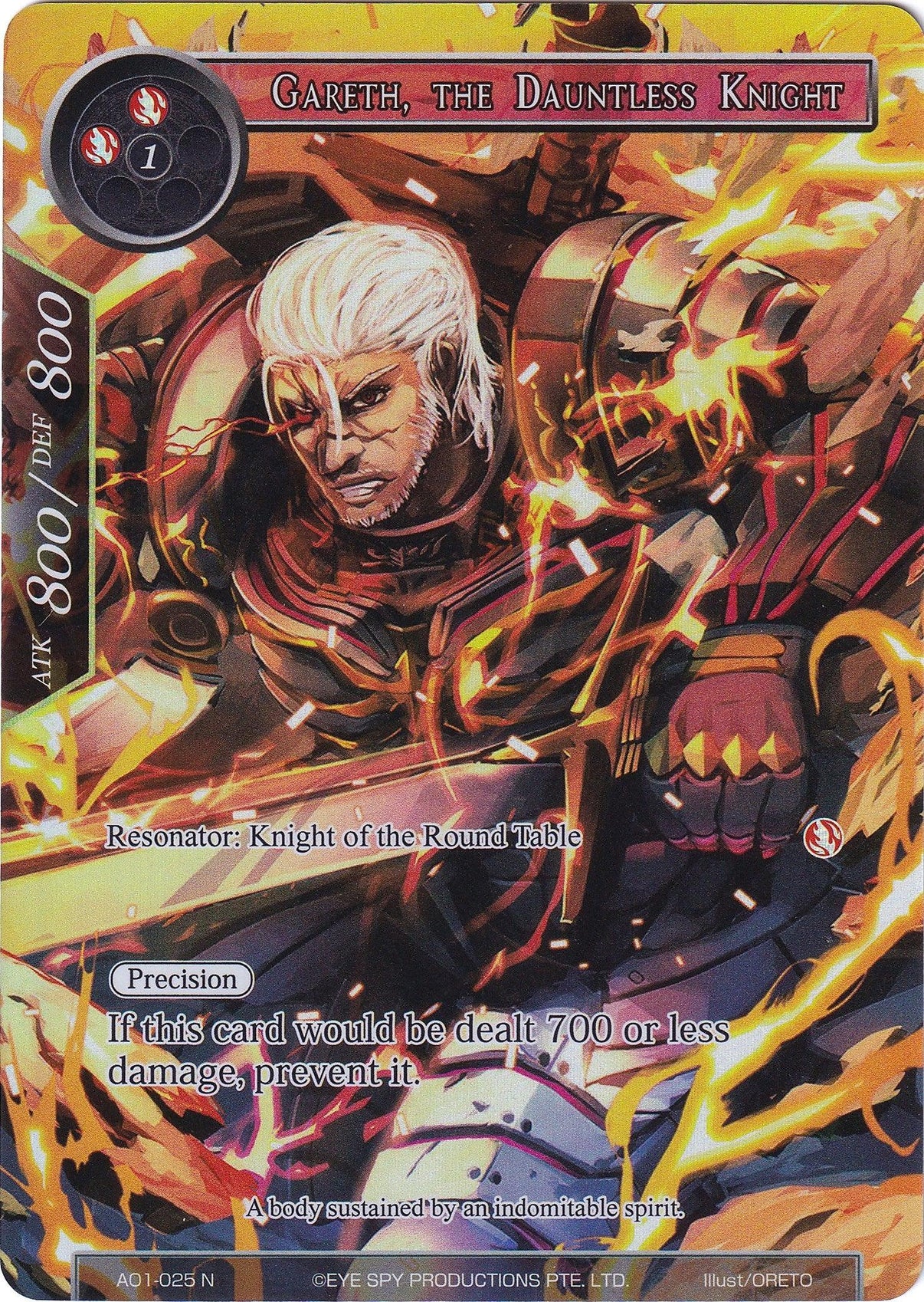 Gareth, the Dauntless Knight (Full Art) (AO1-025) [Alice Origin] - POKÉ JEUX