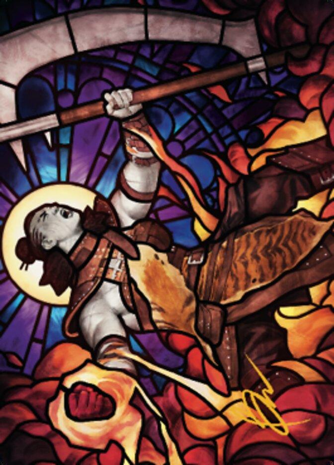 Garna, Bloodfist of Keld Art Card (Gold-Stamped Signature) [Dominaria United Art Series] - POKÉ JEUX