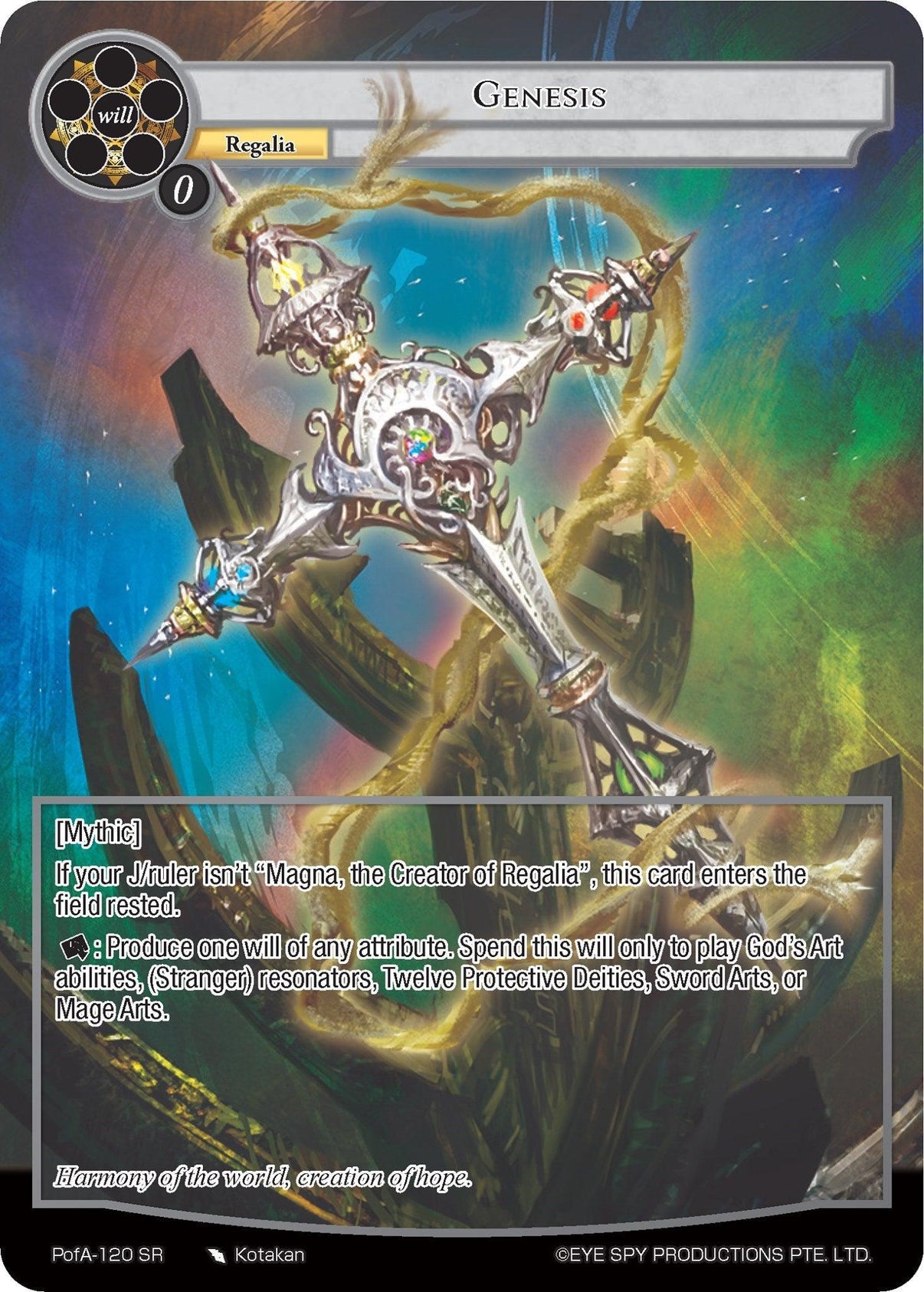 Genesis (Full Art) (PofA-120) [Alice Origin IV: Prologue of Attoractia] - POKÉ JEUX