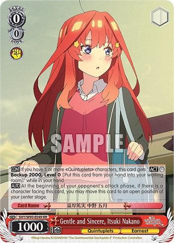 Gentle and Sincere, Itsuki Nakano (5HY/W90-E049 RR) [The Quintessential Quintuplets 2] - POKÉ JEUX