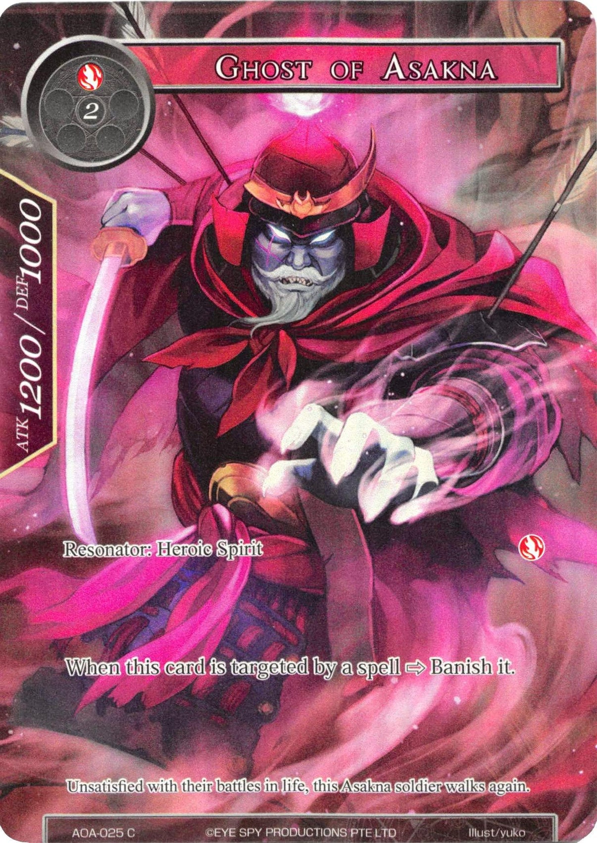 Ghost of Asakna (Full Art) (AOA-025) [Awakening of the Ancients] - POKÉ JEUX