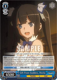 Gift From Goddess, Hestia (DDM/S88-E081S SR) [Is it Wrong to Try to Pick Up Girls in a Dungeon?] - POKÉ JEUX