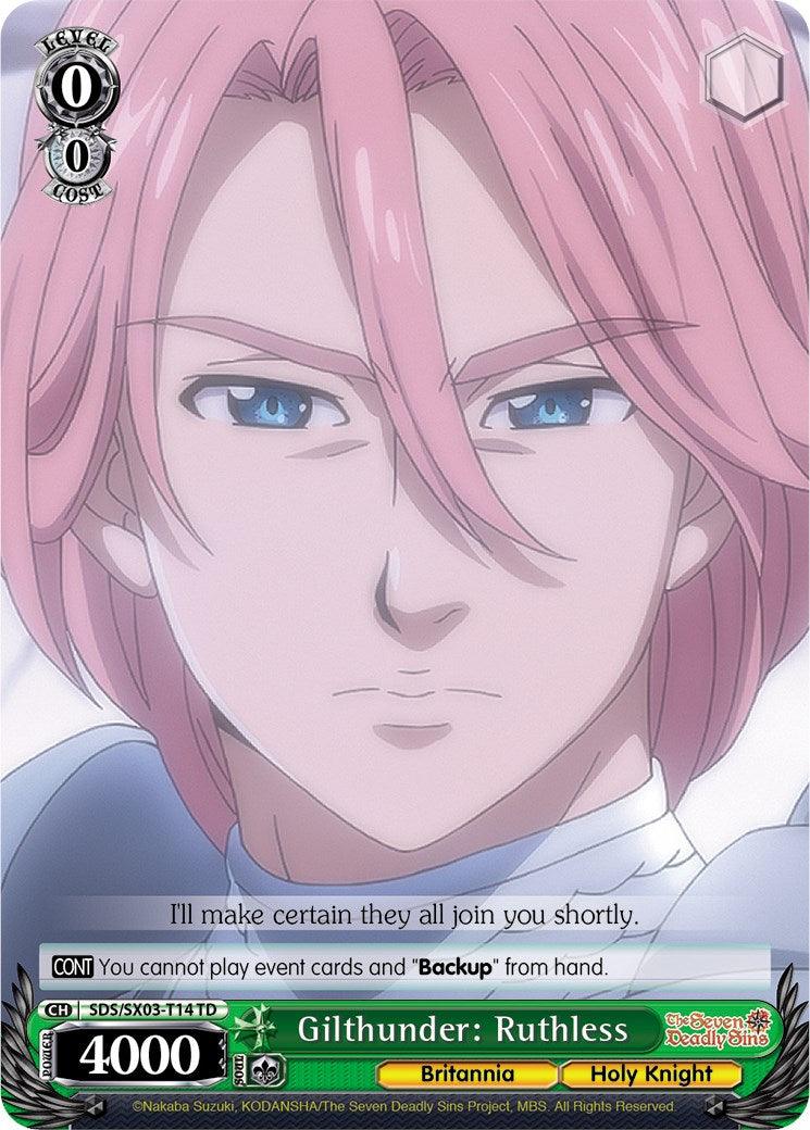 Gilthunder: Ruthless (SDS/SX03-T14 TD) [The Seven Deadly Sins] - POKÉ JEUX
