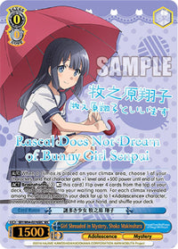 Girl Shrouded in Mystery, Shoko Makinohara (SBY/W64-E076SEC SEC) (Silver Stamped) [Rascal Does Not Dream of Bunny Girl Senpai] - POKÉ JEUX