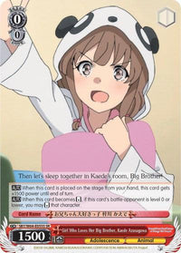 Girl Who Loves Her Big Brother, Kaede Azusagawa (SBY/W64-E055S SR) [Rascal Does Not Dream of Bunny Girl Senpai] - POKÉ JEUX