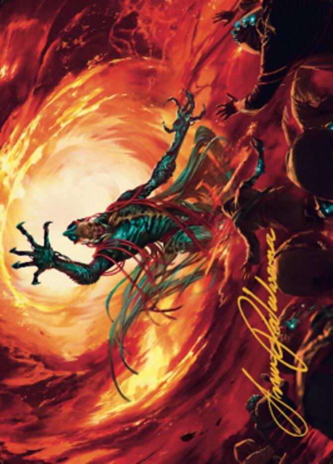 Gix, Yawgmoth Praetor Art Card (Gold-Stamped Signature) [The Brothers' War Art Series] - POKÉ JEUX