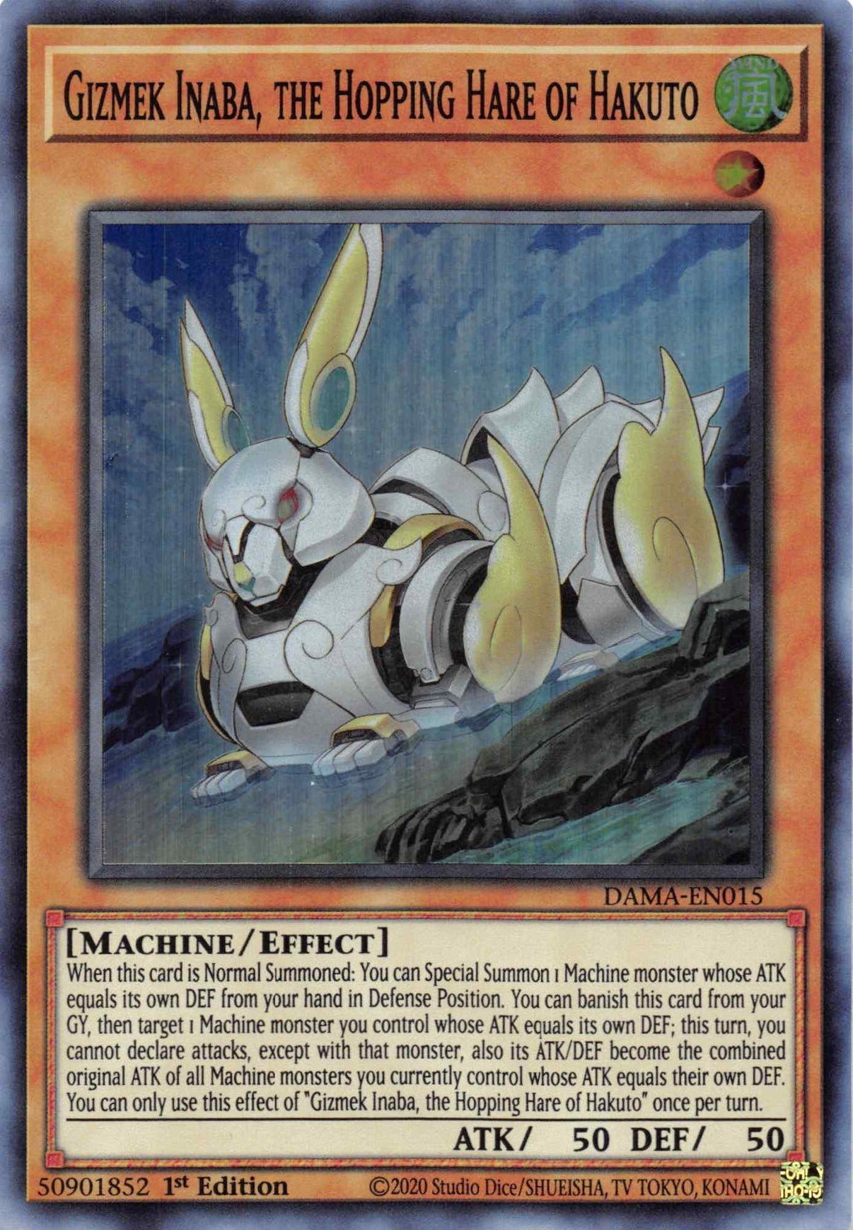 Gizmek Inaba, the Hopping Hare of Hakuto [DAMA-EN015] Super Rare - POKÉ JEUX