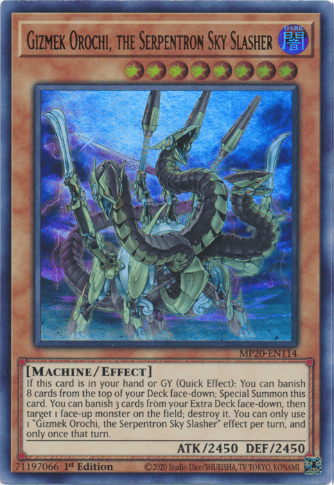 Gizmek Orochi, the Serpentron Sky Slasher [MP20-EN114] Ultra Rare - POKÉ JEUX