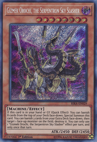 Gizmek Orochi, the Serpentron Sky Slasher [RIRA-EN029] Secret Rare - POKÉ JEUX