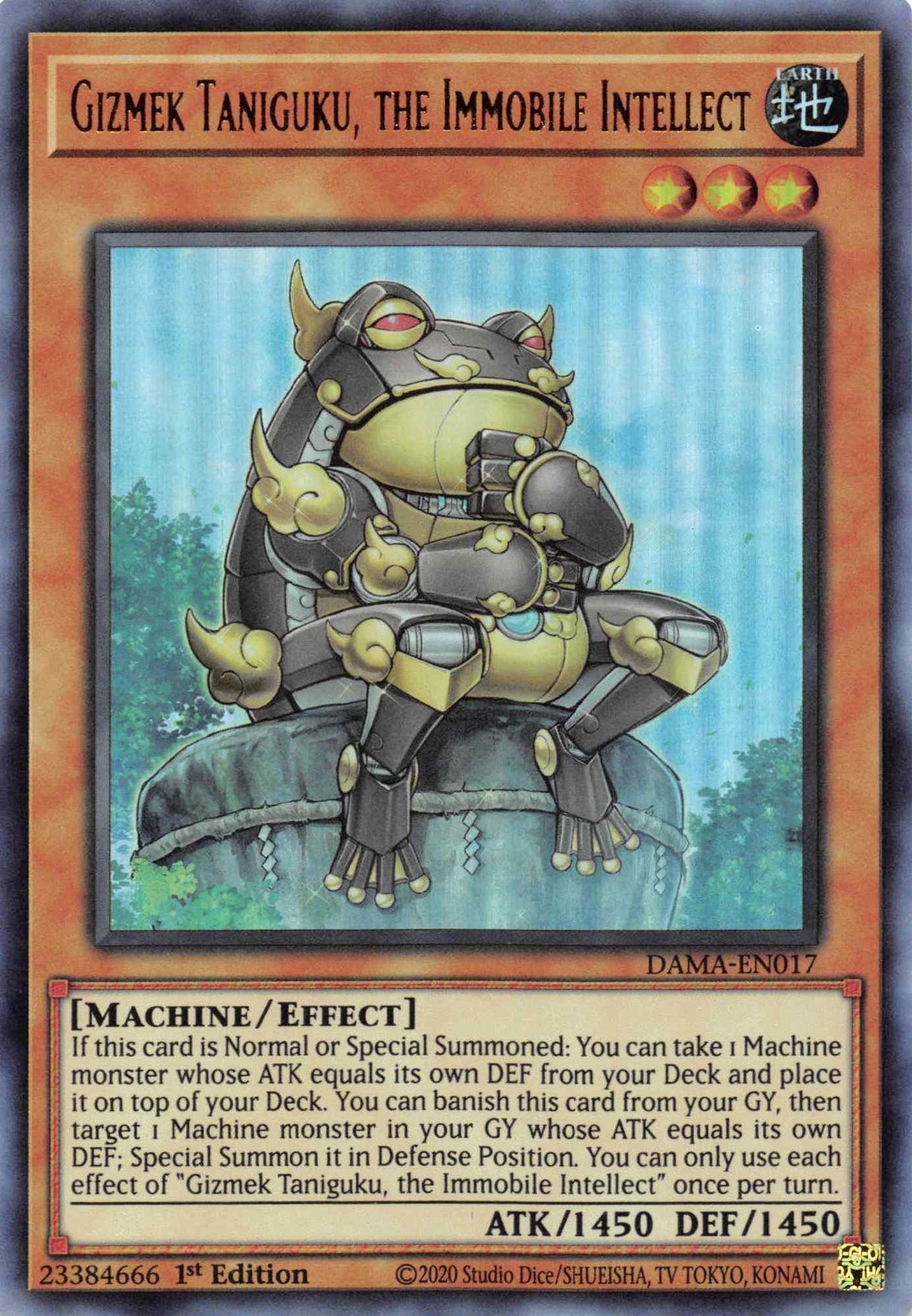 Gizmek Taniguku, the Immobile Intellect [DAMA-EN017] Ultra Rare - POKÉ JEUX